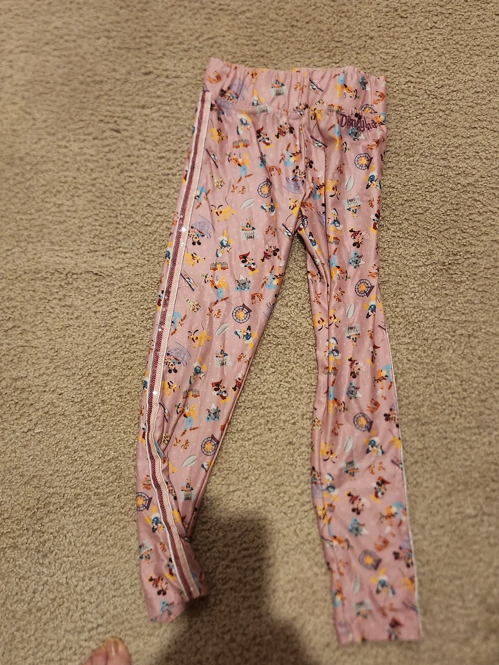 Disney Pink All-Over Character Leggings